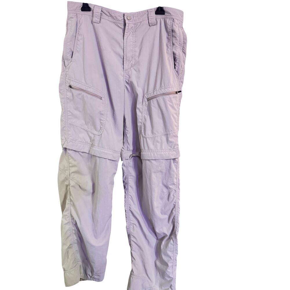 LL Bean Outdoor Light Khaki Cargo Convertible Pants Super Nice Sz 36x32